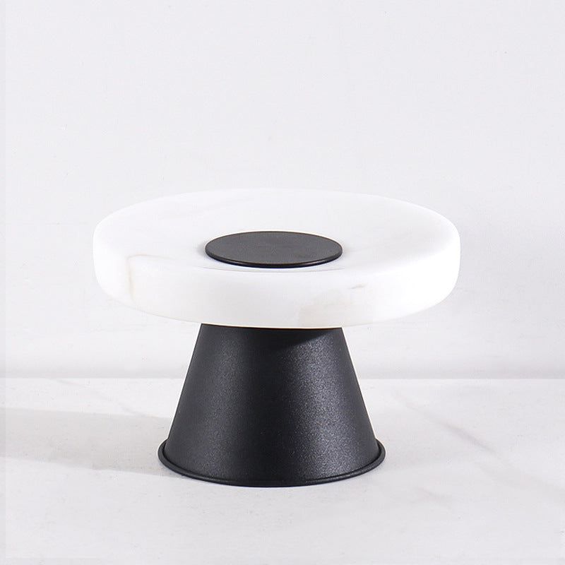 White Travertine Pedestal Stand