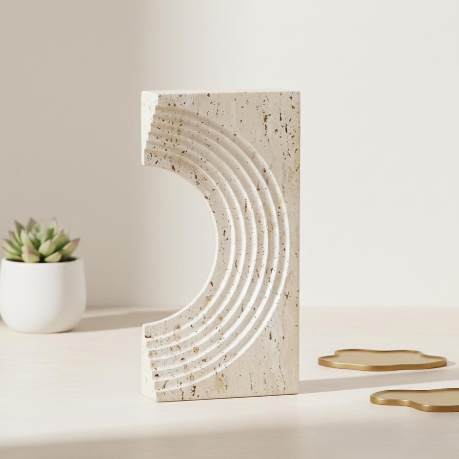 Sculptura Marmor Akzent Ornamente – Massiver Stein Moderner Dekor