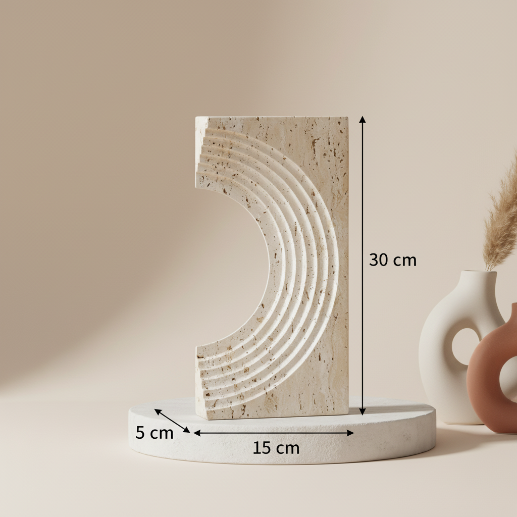 Sculptura Marmor Akzent Ornamente – Massiver Stein Moderner Dekor