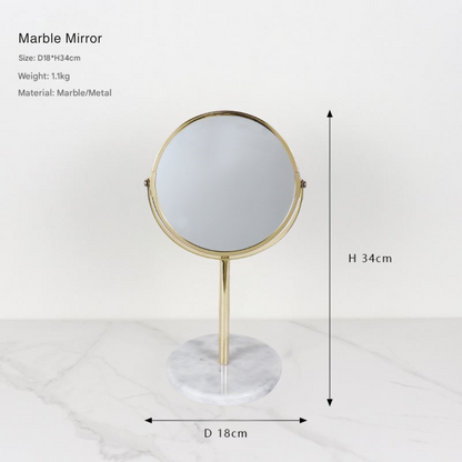 Luxe Marble Makeup Mirror
