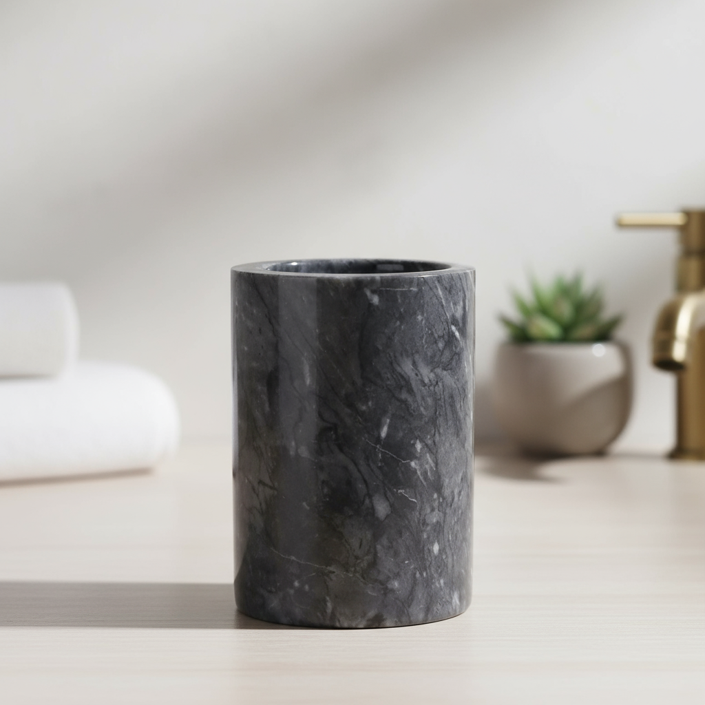Marquina Marmor Aufbewahrungsbecher