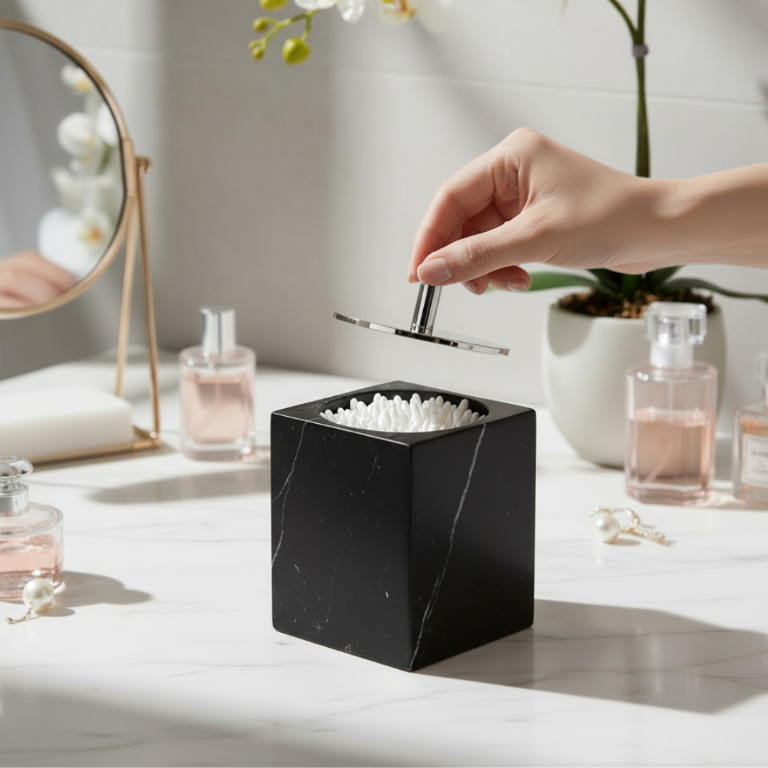 Eterna Marmor Wattestäbchenbox