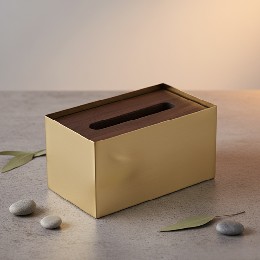 Aurelia Holzmaserung Marmor Taschentuchbox