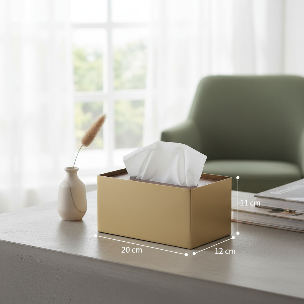 Aurelia Holzmaserung Marmor Taschentuchbox
