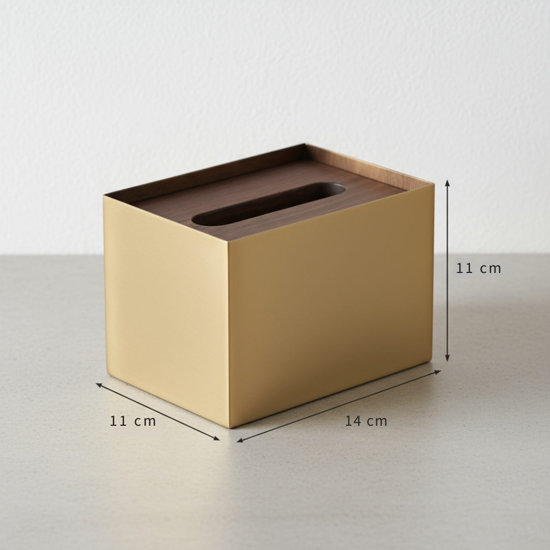 Aurelia Holzmaserung Marmor Taschentuchbox