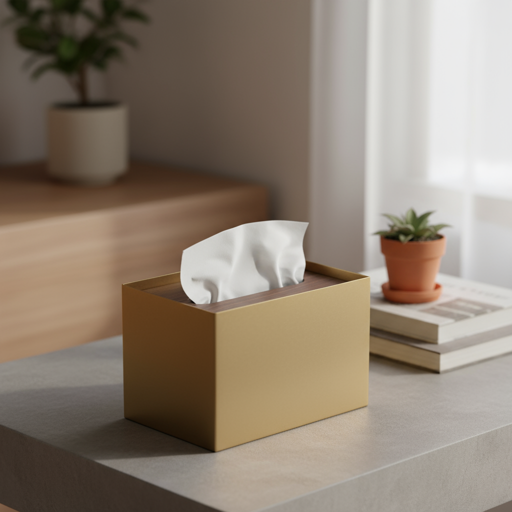 Aurelia Holzmaserung Marmor Taschentuchbox