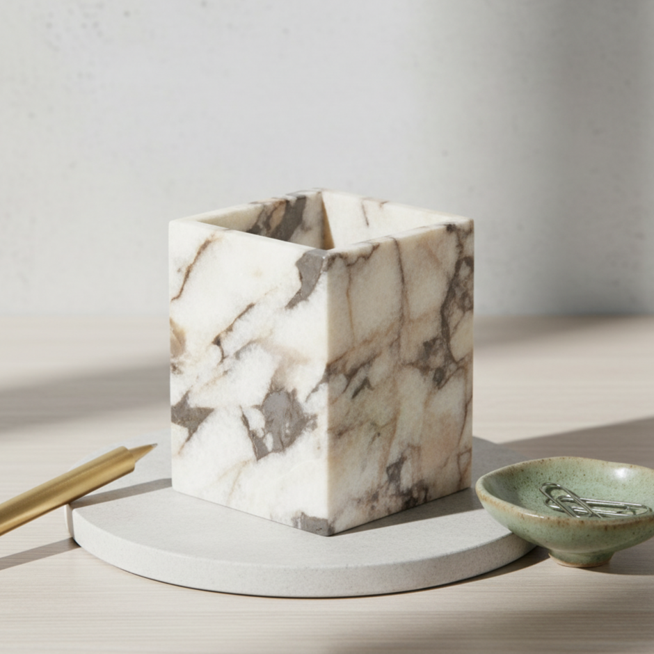 Arezzo Marmor Stein Stifthalter