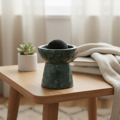 Solora Marmor Aromatherapie Tasse – Massiver Stein mit Lavakern