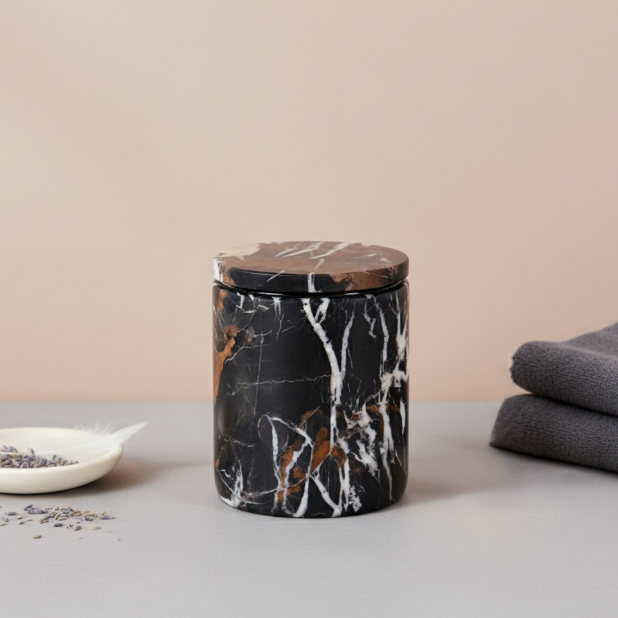 Celestia Massives Marmor Aromatherapie-Gefäß - 10 × 13 cm