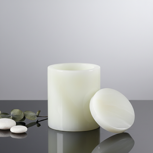 Celestia Marmor Aromatherapie-Glas - 8 × 10,5 cm