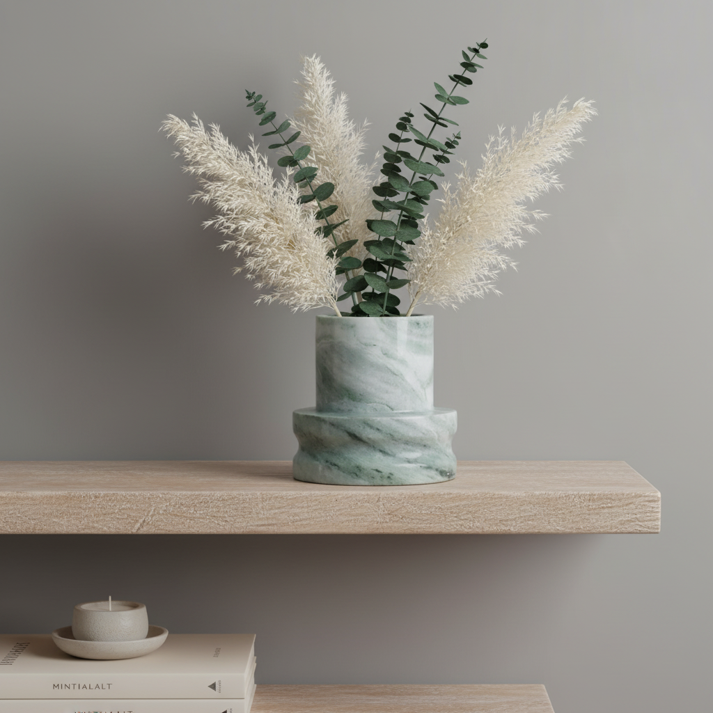 Altura Marmorvase – Skulpturale moderne Form