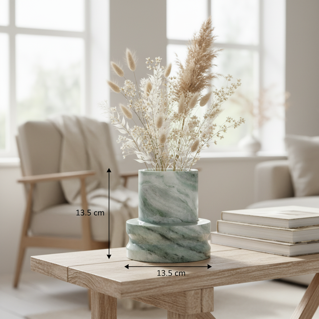 Altura Marmorvase – Skulpturale moderne Form