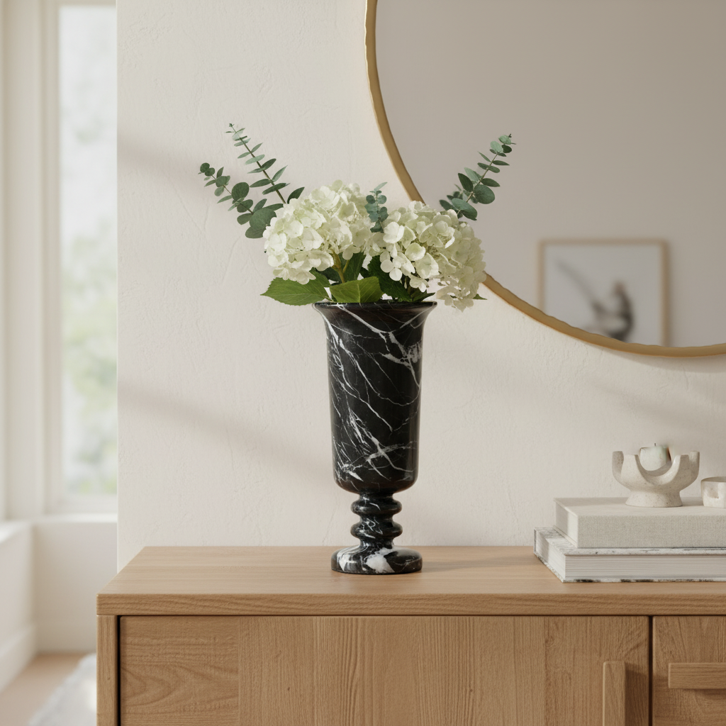 Amara Sockel Marmorvase