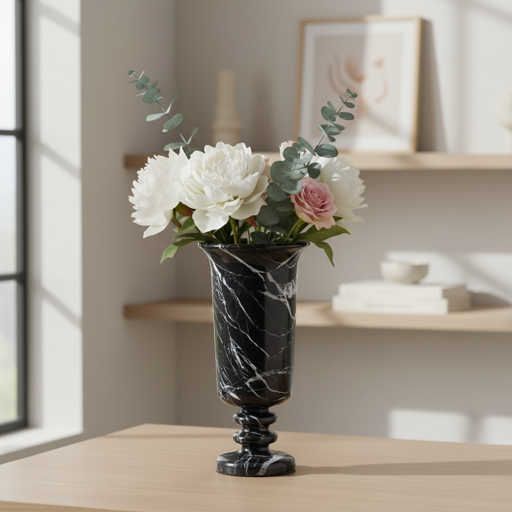Amara Sockel Marmorvase