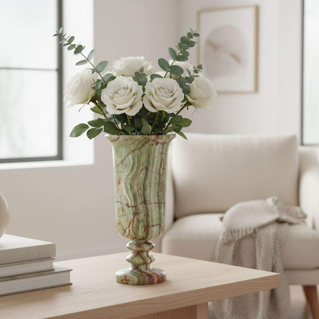 Amara Sockel Marmorvase
