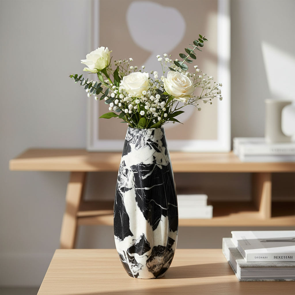 Calyx Marmorvase – Design aus massivem Stein