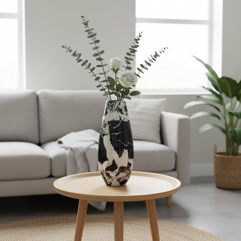 Calyx Marmorvase – Design aus massivem Stein