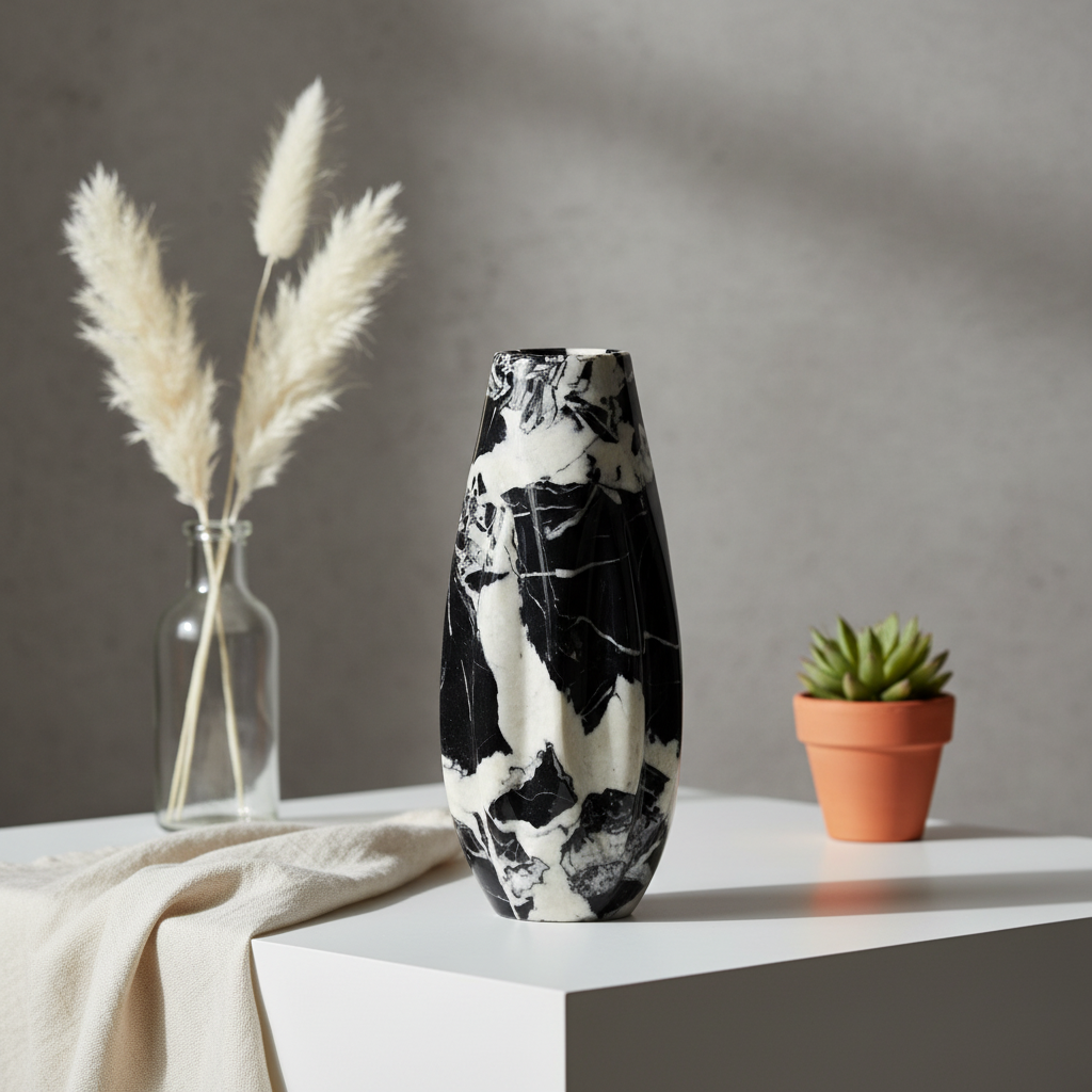 Calyx Marmorvase – Design aus massivem Stein