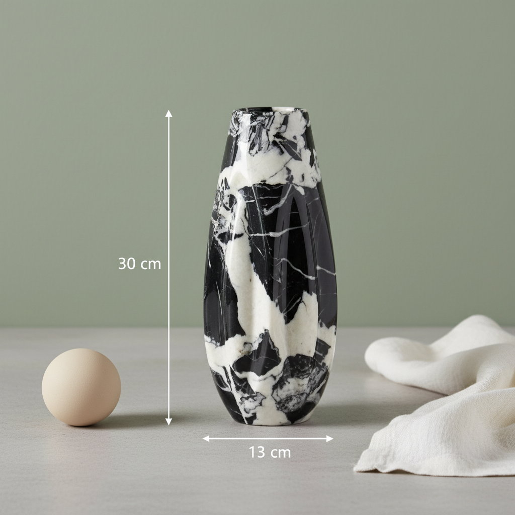 Calyx Marmorvase – Design aus massivem Stein