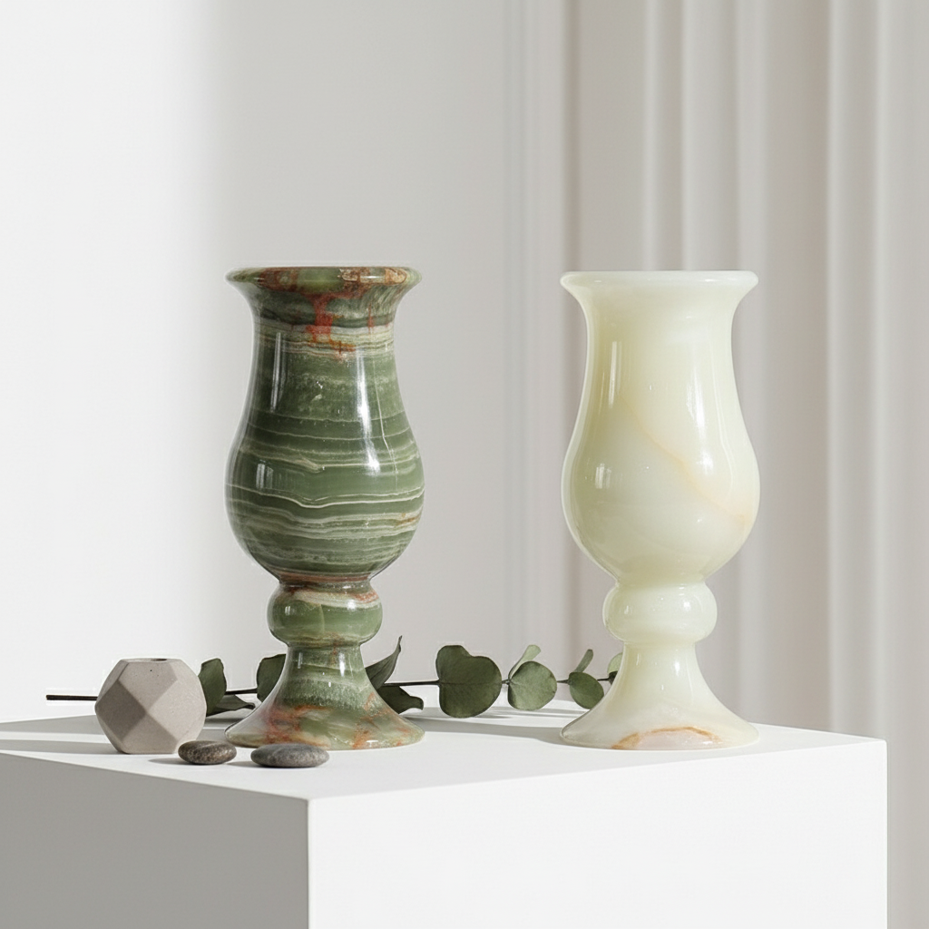 Ardura Marmorvase – Massives Steinhandwerk