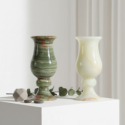 Ardura Marmorvase – Massives Steinhandwerk