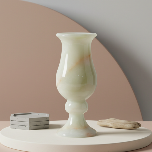 Ardura Marmorvase – Massives Steinhandwerk