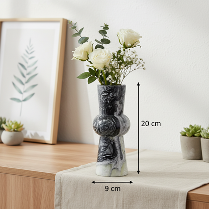 Nerano Vase aus massivem Stein