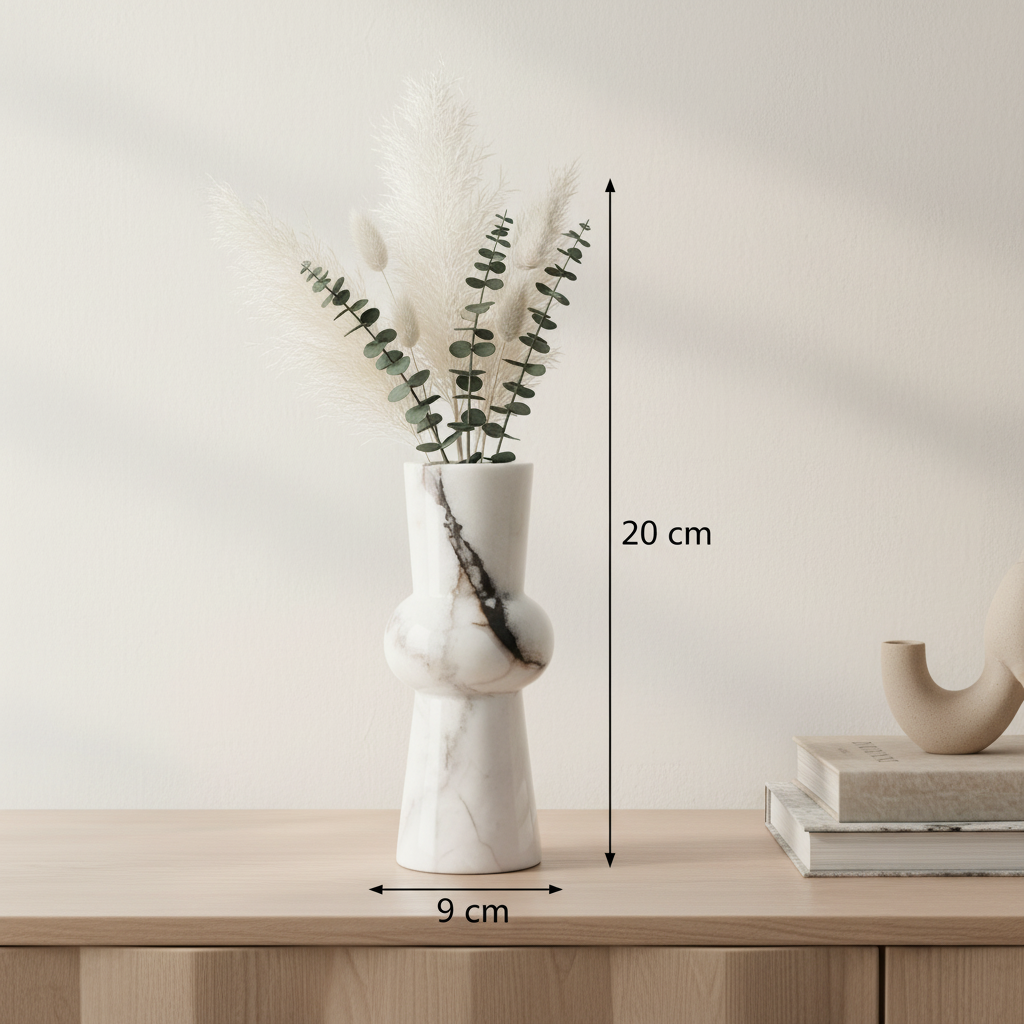 Nerano Vase aus massivem Stein