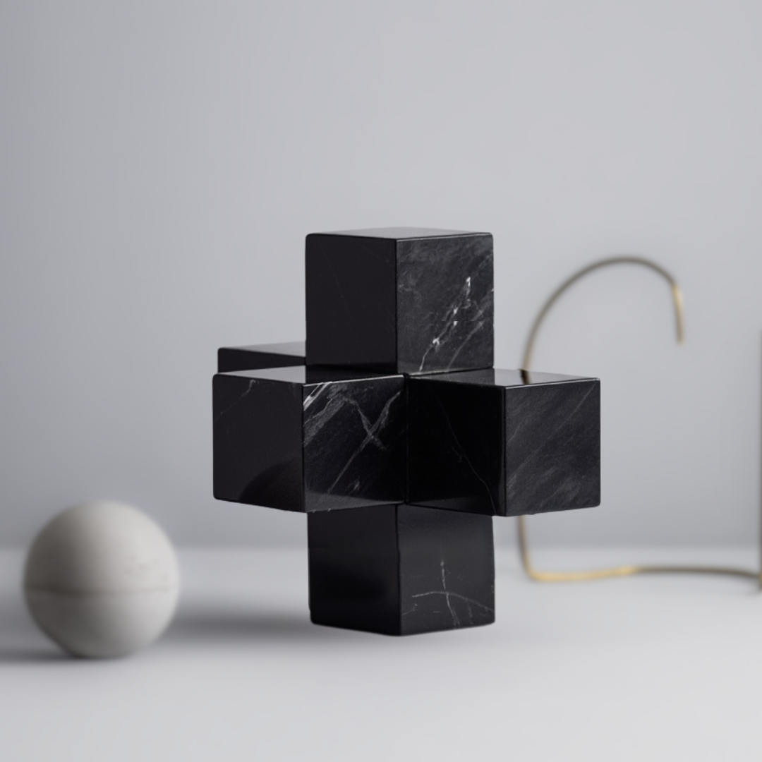 Geformter Marmor-Kreuzblock