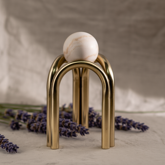 Marmor Bogen Kugel Ornament