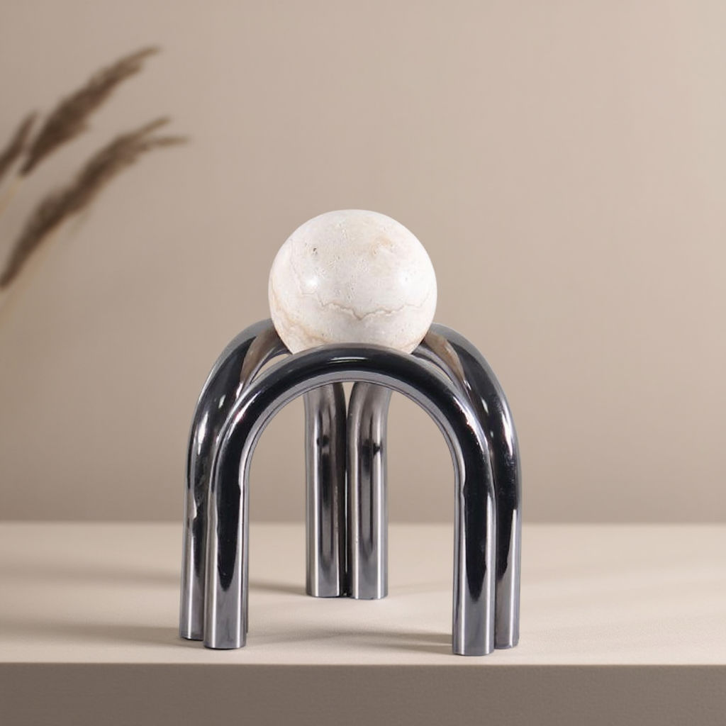 Marmor Bogen Kugel Ornament