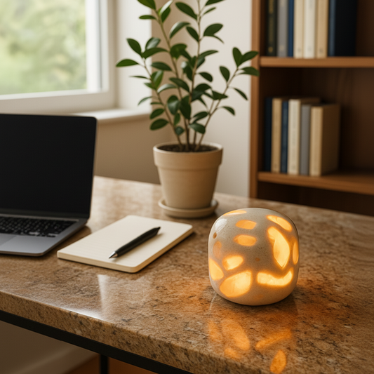 Lunis Marmor Kuppel Lampe